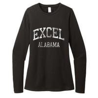 Excel Alabama Al Vintage Athletic Sports Design Womens CVC Long Sleeve Shirt