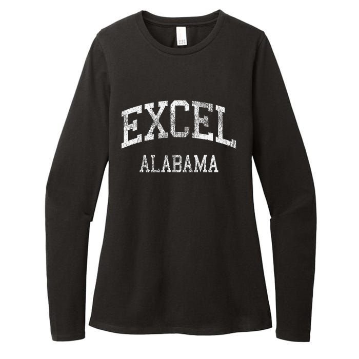 Excel Alabama Al Vintage Athletic Sports Design Womens CVC Long Sleeve Shirt