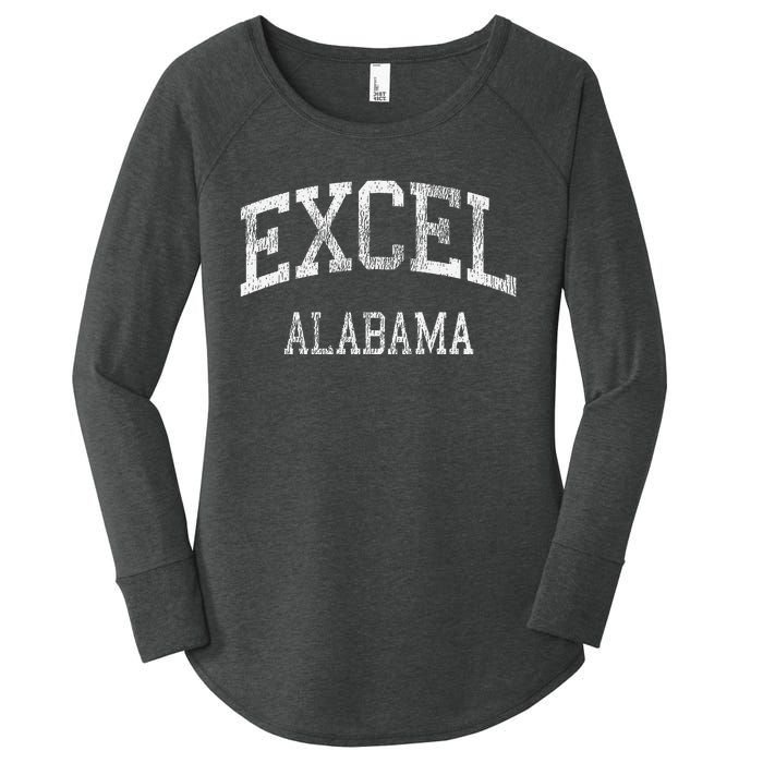 Excel Alabama Al Vintage Athletic Sports Design Women's Perfect Tri Tunic Long Sleeve Shirt