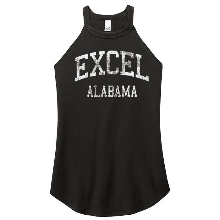 Excel Alabama Al Vintage Athletic Sports Design Women's Perfect Tri Rocker Tank