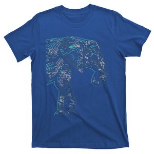 Elephant Abstract Art Colorful Save The Elephants And Yoga Great Gift T-Shirt