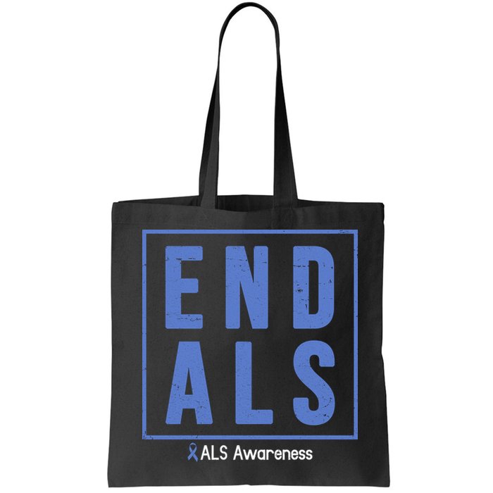 End Als Awareness Ribbon Bag
