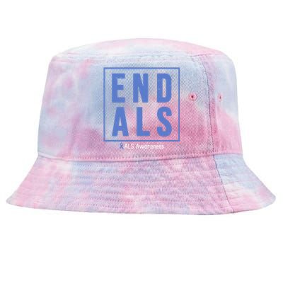 End Als Awareness Ribbon Tie-Dyed Bucket Hat