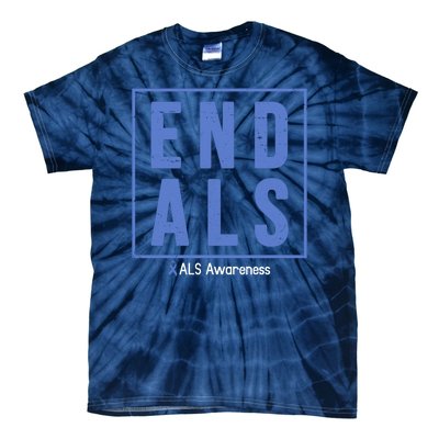 End Als Awareness Ribbon Tie-Dye T-Shirt