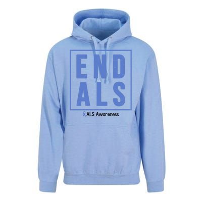 End Als Awareness Ribbon Unisex Surf Hoodie