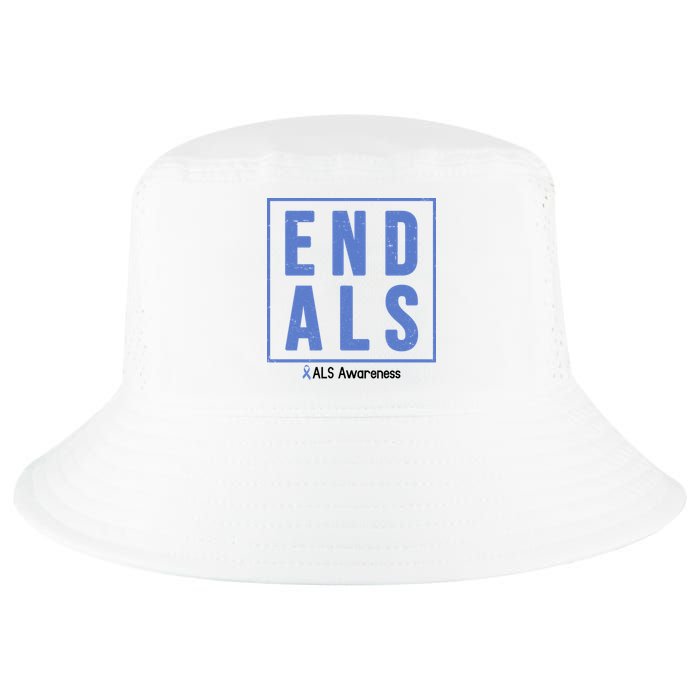 End Als Awareness Ribbon Cool Comfort Performance Bucket Hat