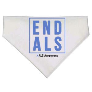 End Als Awareness Ribbon USA-Made Doggie Bandana