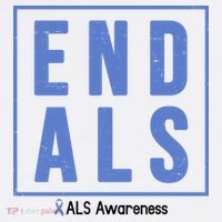 End Als Awareness Ribbon Cooling Performance Crew T-Shirt