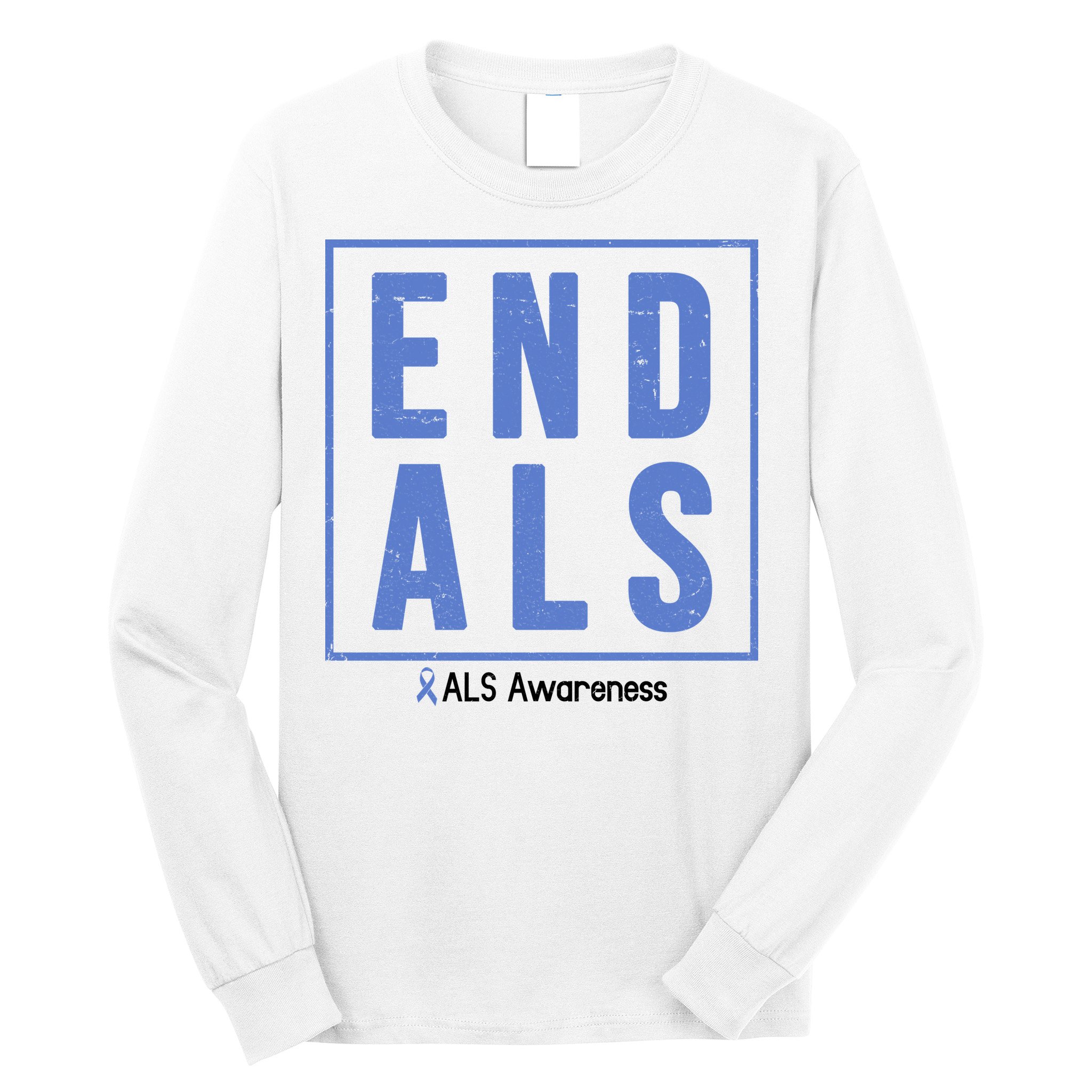 End Als Awareness Ribbon Long Sleeve Shirt