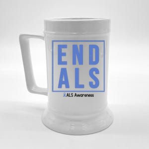 End Als Awareness Ribbon Beer Stein