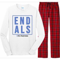 End Als Awareness Ribbon Long Sleeve Pajama Set