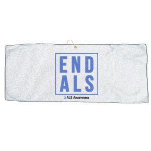 End Als Awareness Ribbon Large Microfiber Waffle Golf Towel