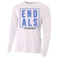 End Als Awareness Ribbon Cooling Performance Long Sleeve Crew