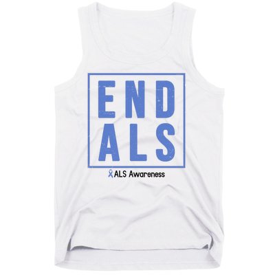 End Als Awareness Ribbon Tank Top