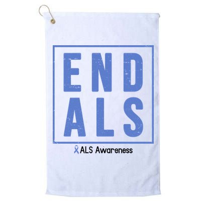 End Als Awareness Ribbon Golf Towel