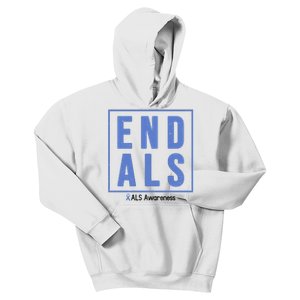 End Als Awareness Ribbon Kids Hoodie