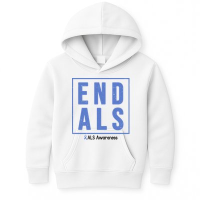 End Als Awareness Ribbon Kids Hoodie