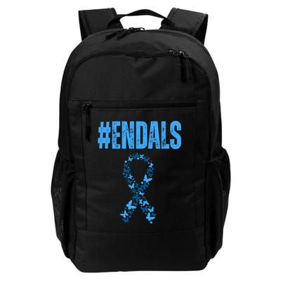 End Als Awareness Support Butterfly Ribbon Backpack
