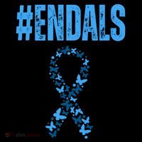 End Als Awareness Support Butterfly Ribbon 16 in Basic Backpack