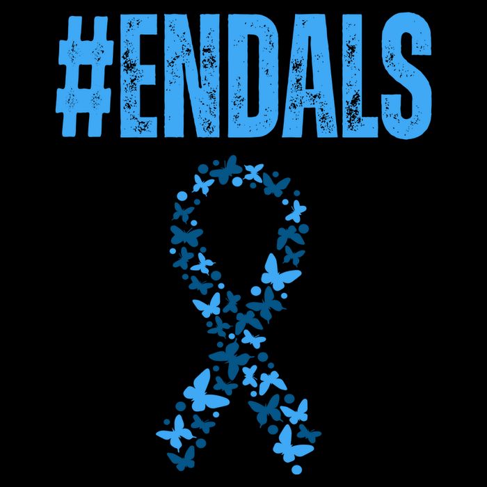 End Als Awareness Support Butterfly Ribbon Tall Sweatshirt