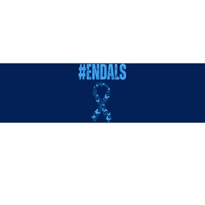 End Als Awareness Support Butterfly Ribbon Bumper Sticker