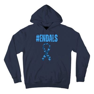 End Als Awareness Support Butterfly Ribbon Tall Hoodie