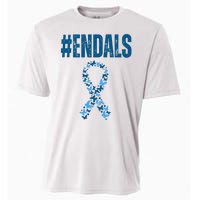 End Als Awareness Support Butterfly Ribbon Cooling Performance Crew T-Shirt