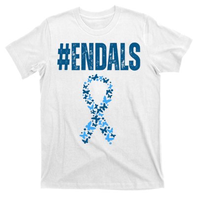 End Als Awareness Support Butterfly Ribbon T-Shirt