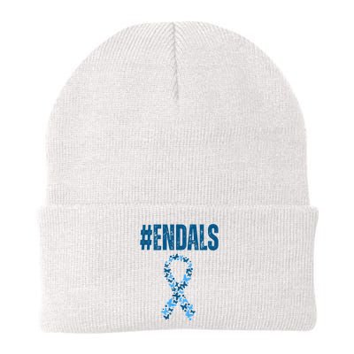 End Als Awareness Support Butterfly Ribbon Beanie