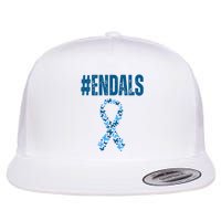 End Als Awareness Support Butterfly Ribbon Flatbill Hat