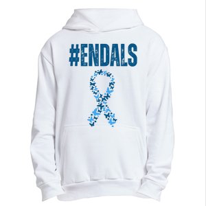 End Als Awareness Support Butterfly Ribbon Urban Pullover Hoodie