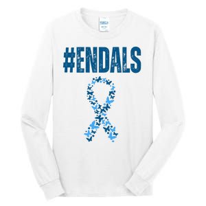 End Als Awareness Support Butterfly Ribbon Tall Long Sleeve T-Shirt