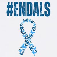 End Als Awareness Support Butterfly Ribbon Baby Bodysuit