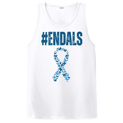 End Als Awareness Support Butterfly Ribbon PosiCharge Competitor Tank