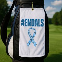 End Als Awareness Support Butterfly Ribbon Golf Towel