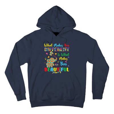 Elephant Autism Awareness Autistic For Mom Dads Wo Hoodie