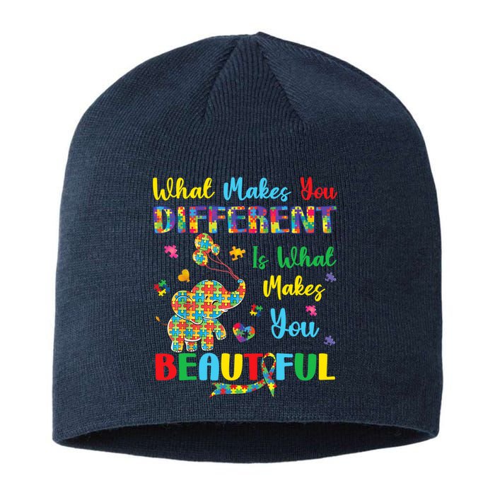 Elephant Autism Awareness Autistic For Mom Dads Wo Sustainable Beanie