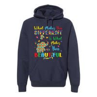 Elephant Autism Awareness Autistic For Mom Dads Wo Premium Hoodie