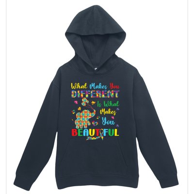 Elephant Autism Awareness Autistic For Mom Dads Wo Urban Pullover Hoodie