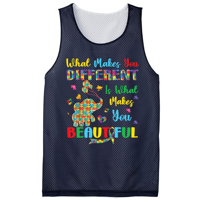 Elephant Autism Awareness Autistic For Mom Dads Wo Mesh Reversible Basketball Jersey Tank