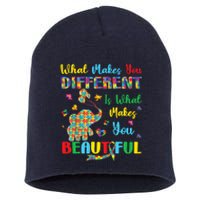 Elephant Autism Awareness Autistic For Mom Dads Wo Short Acrylic Beanie