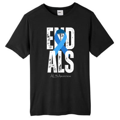 End Als Awareness Month Ribbon Tall Fusion ChromaSoft Performance T-Shirt