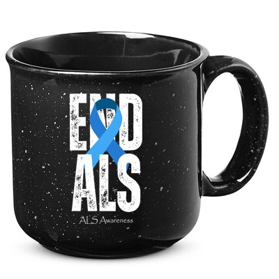 End Als Awareness Month Ribbon 15oz Campfire Ceramic Mug