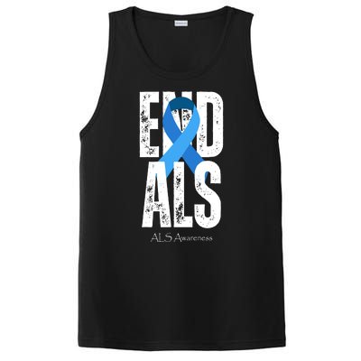 End Als Awareness Month Ribbon PosiCharge Competitor Tank