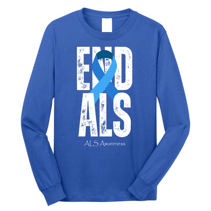 End Als Awareness Month Ribbon Long Sleeve Shirt