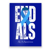 End Als Awareness Month Ribbon Poster