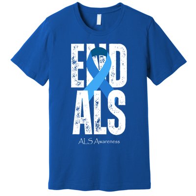 End Als Awareness Month Ribbon Premium T-Shirt