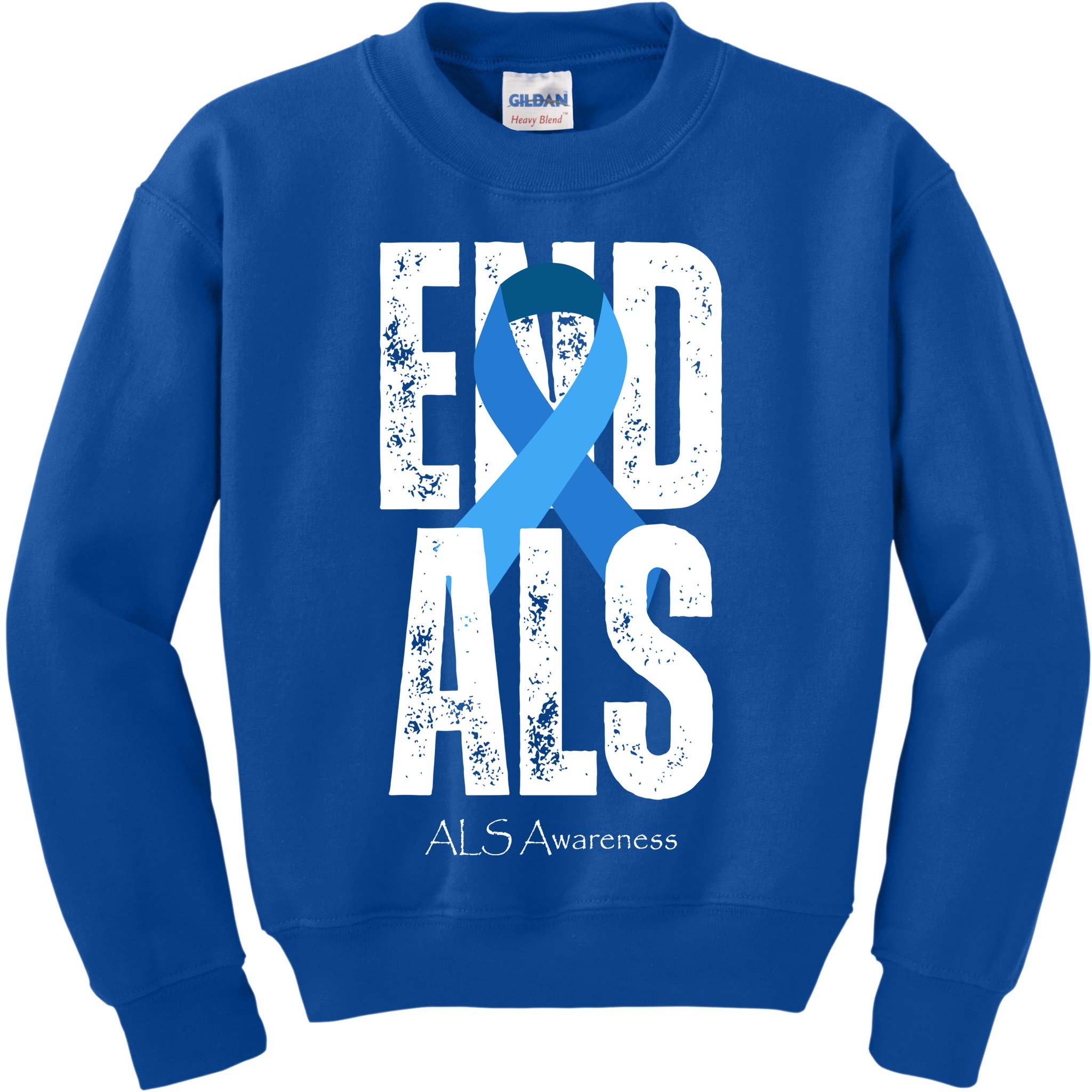 End Als Awareness Month Ribbon Kids Sweatshirt