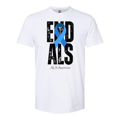 End Als Awareness Month Ribbon Softstyle® CVC T-Shirt