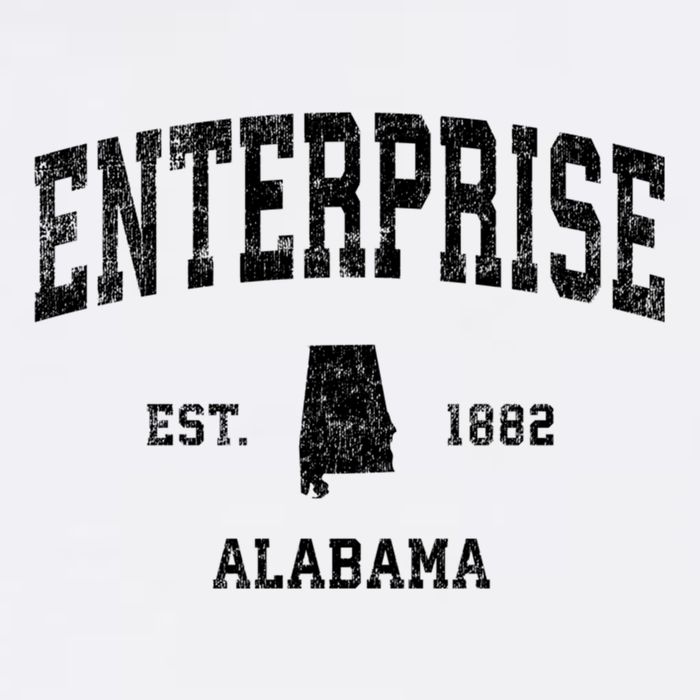 Enterprise Alabama Al Vintage Established Sports Design Doggie Tank